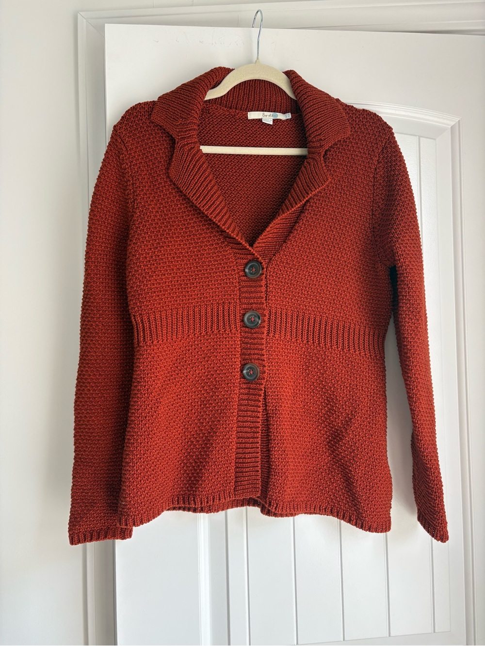 Boden Burnt Orange Cardigan Coat